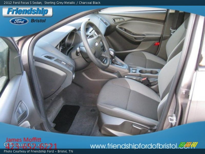 Sterling Grey Metallic / Charcoal Black 2012 Ford Focus S Sedan