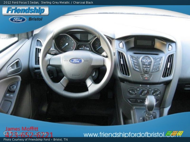 Sterling Grey Metallic / Charcoal Black 2012 Ford Focus S Sedan