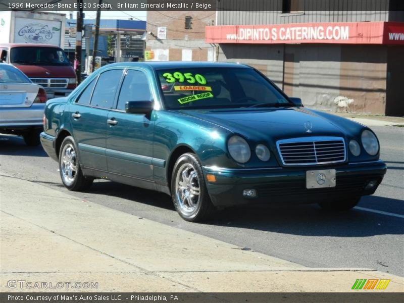 Brilliant Emerald Metallic / Beige 1996 Mercedes-Benz E 320 Sedan