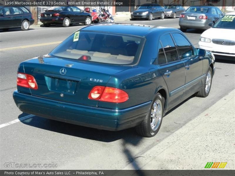 Brilliant Emerald Metallic / Beige 1996 Mercedes-Benz E 320 Sedan