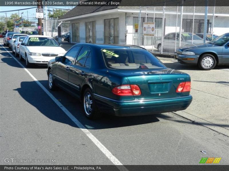 Brilliant Emerald Metallic / Beige 1996 Mercedes-Benz E 320 Sedan