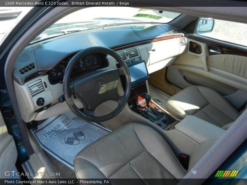 Brilliant Emerald Metallic / Beige 1996 Mercedes-Benz E 320 Sedan