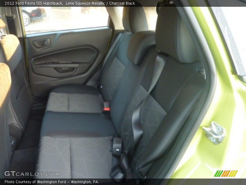 Lime Squeeze Metallic / Charcoal Black 2012 Ford Fiesta SES Hatchback