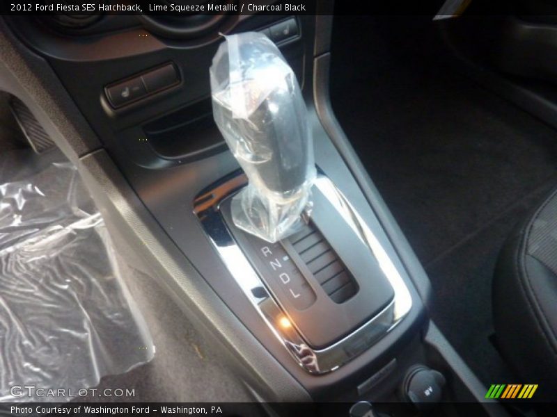 Lime Squeeze Metallic / Charcoal Black 2012 Ford Fiesta SES Hatchback