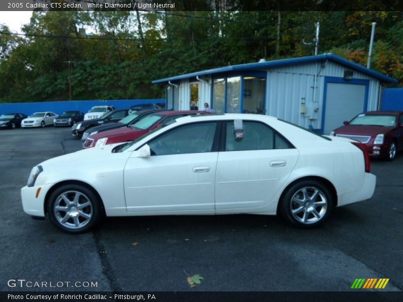 White Diamond / Light Neutral 2005 Cadillac CTS Sedan
