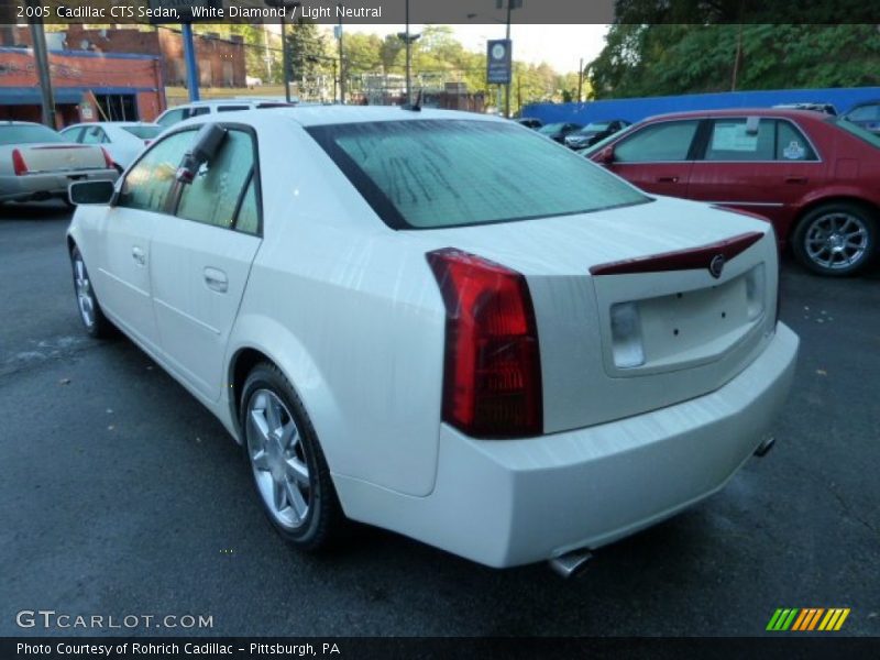 White Diamond / Light Neutral 2005 Cadillac CTS Sedan