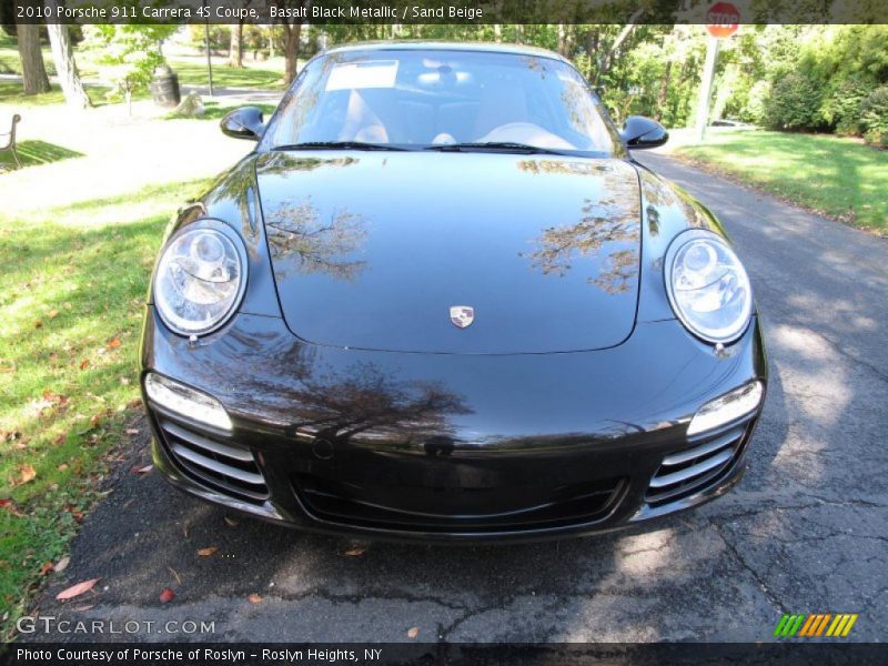 Basalt Black Metallic / Sand Beige 2010 Porsche 911 Carrera 4S Coupe