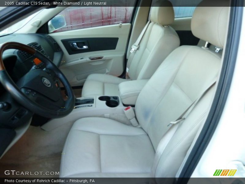 White Diamond / Light Neutral 2005 Cadillac CTS Sedan