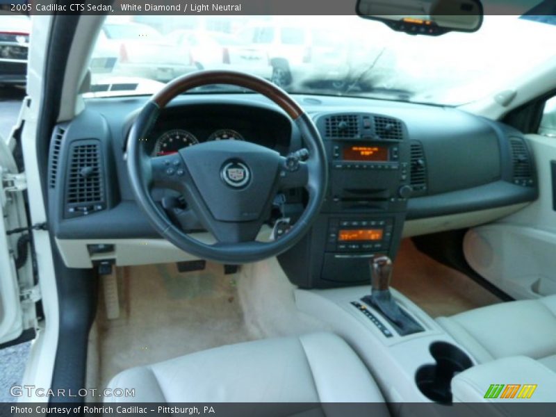 White Diamond / Light Neutral 2005 Cadillac CTS Sedan