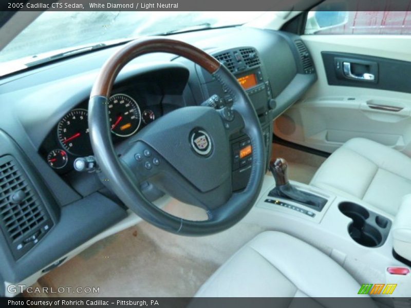 White Diamond / Light Neutral 2005 Cadillac CTS Sedan