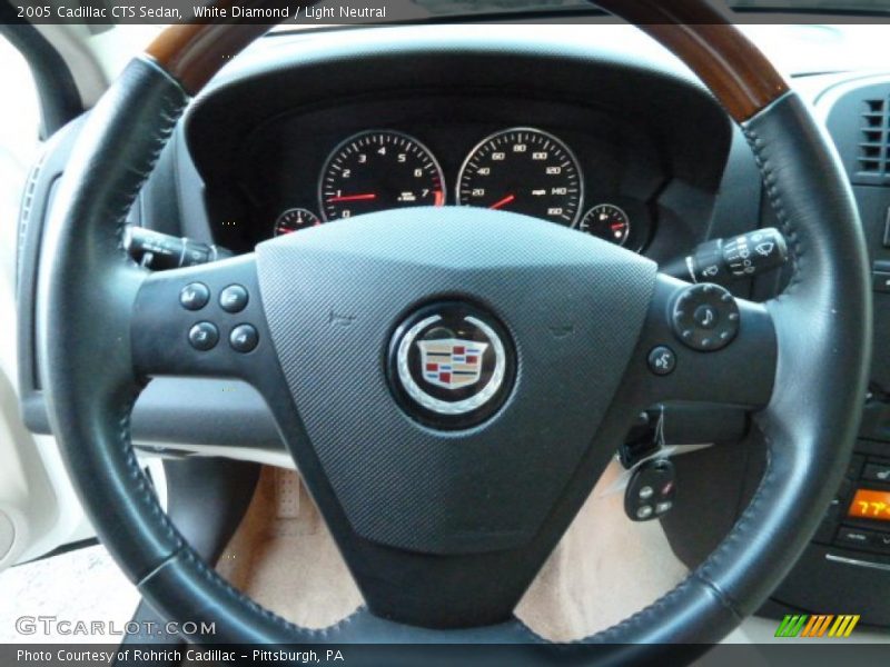 White Diamond / Light Neutral 2005 Cadillac CTS Sedan