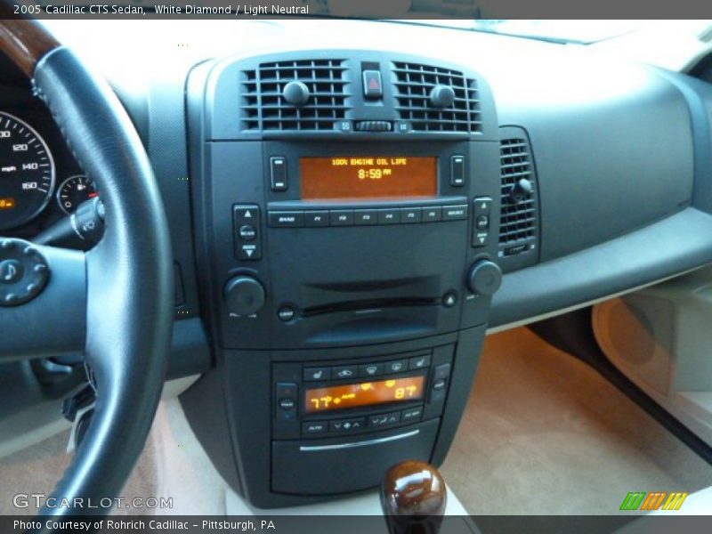 White Diamond / Light Neutral 2005 Cadillac CTS Sedan