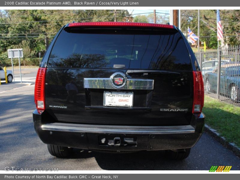 Black Raven / Cocoa/Very Light Linen 2008 Cadillac Escalade Platinum AWD