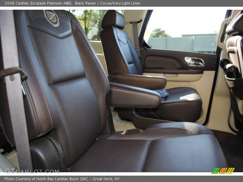 Black Raven / Cocoa/Very Light Linen 2008 Cadillac Escalade Platinum AWD