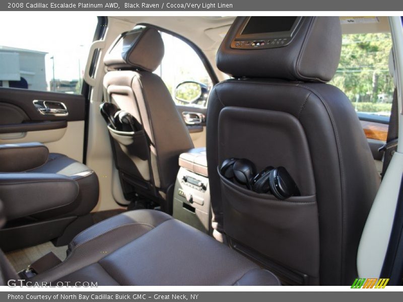 Black Raven / Cocoa/Very Light Linen 2008 Cadillac Escalade Platinum AWD
