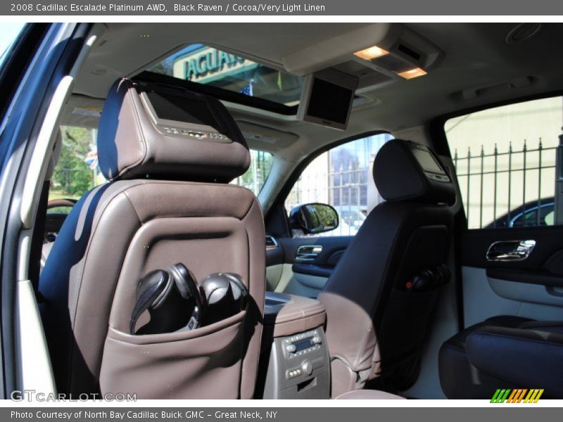 Black Raven / Cocoa/Very Light Linen 2008 Cadillac Escalade Platinum AWD