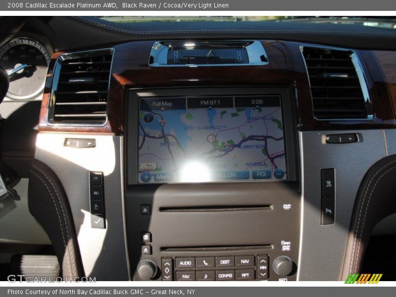 Black Raven / Cocoa/Very Light Linen 2008 Cadillac Escalade Platinum AWD