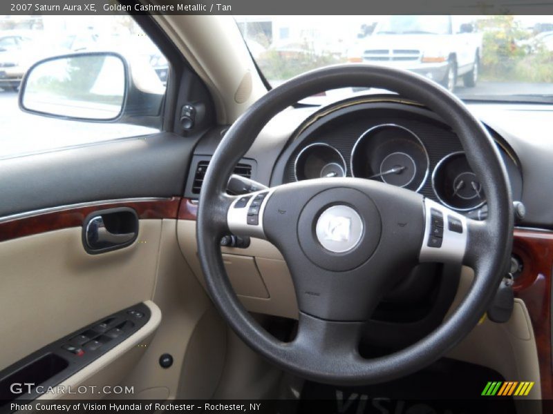 Golden Cashmere Metallic / Tan 2007 Saturn Aura XE