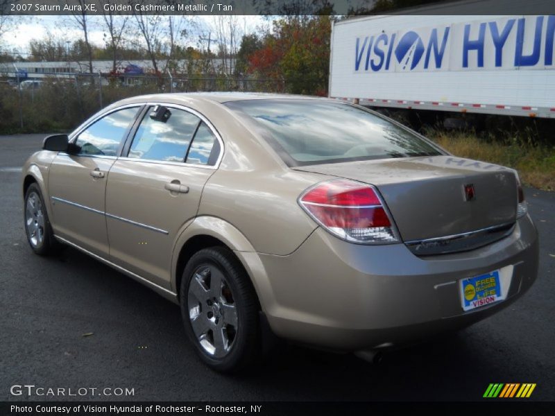 Golden Cashmere Metallic / Tan 2007 Saturn Aura XE