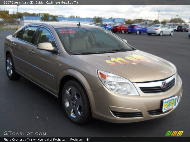 Golden Cashmere Metallic / Tan 2007 Saturn Aura XE
