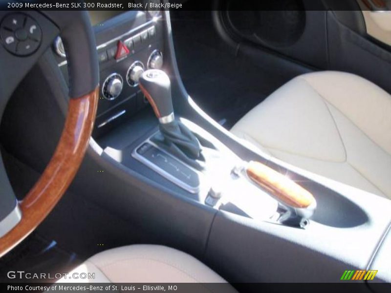 Black / Black/Beige 2009 Mercedes-Benz SLK 300 Roadster