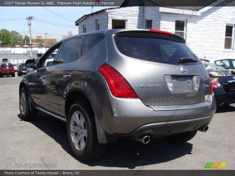 Platinum Pearl Matallic / Charcoal 2007 Nissan Murano SL AWD