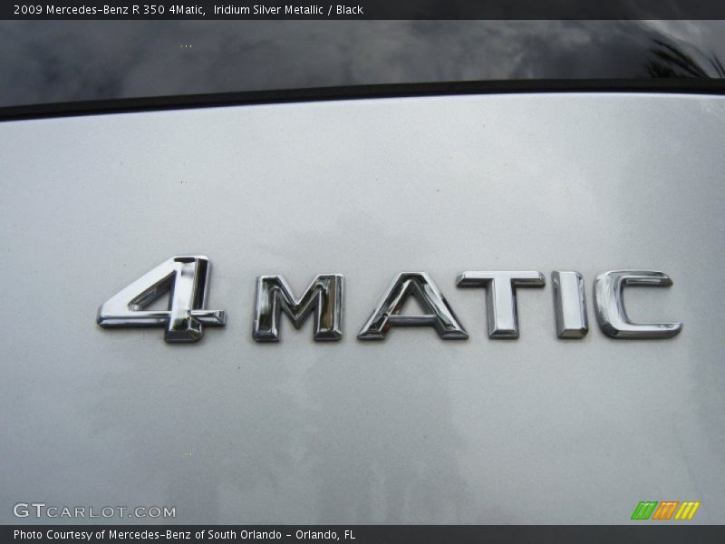 Iridium Silver Metallic / Black 2009 Mercedes-Benz R 350 4Matic