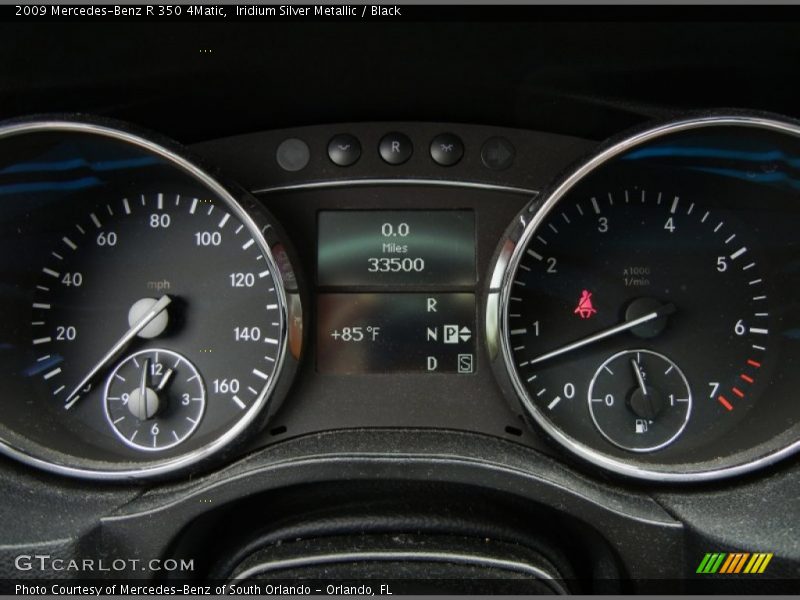 Iridium Silver Metallic / Black 2009 Mercedes-Benz R 350 4Matic