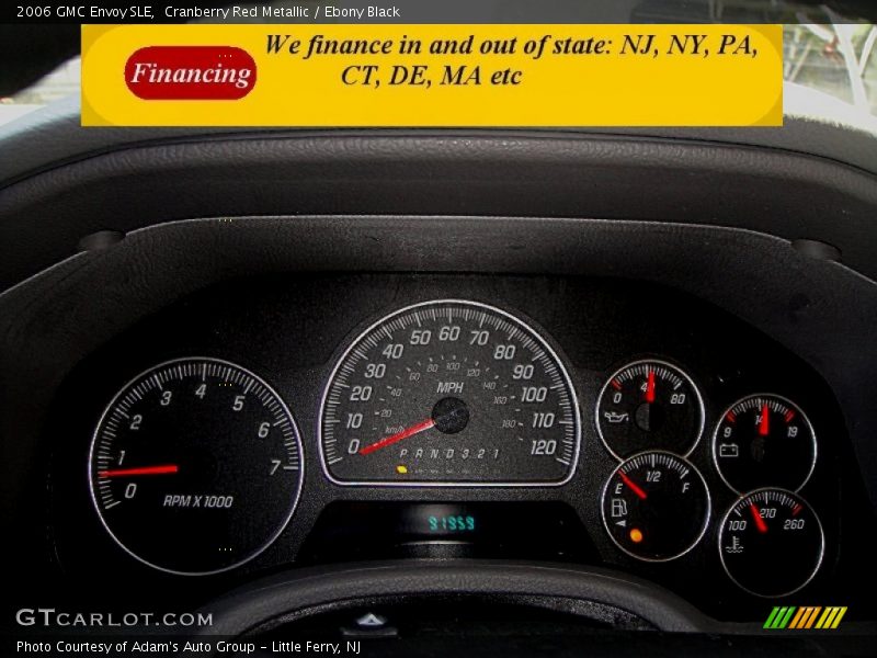 Cranberry Red Metallic / Ebony Black 2006 GMC Envoy SLE