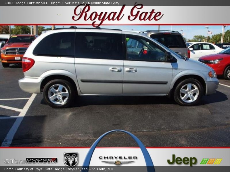 Bright Silver Metallic / Medium Slate Gray 2007 Dodge Caravan SXT