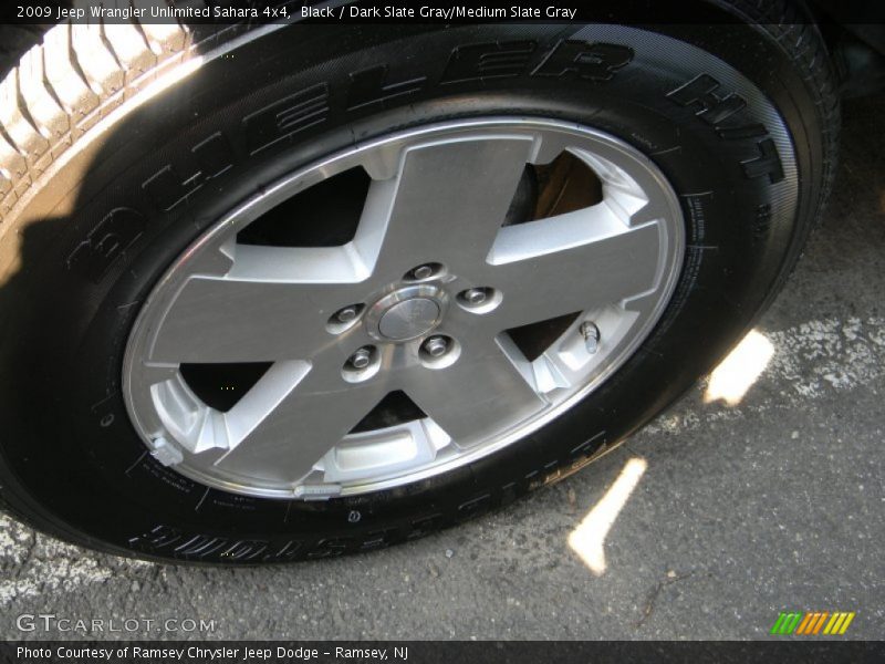 Black / Dark Slate Gray/Medium Slate Gray 2009 Jeep Wrangler Unlimited Sahara 4x4