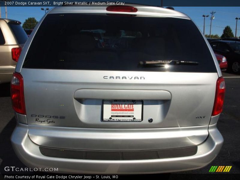 Bright Silver Metallic / Medium Slate Gray 2007 Dodge Caravan SXT