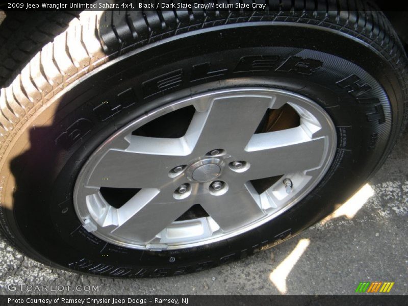 Black / Dark Slate Gray/Medium Slate Gray 2009 Jeep Wrangler Unlimited Sahara 4x4