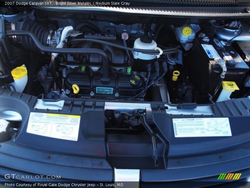 Bright Silver Metallic / Medium Slate Gray 2007 Dodge Caravan SXT