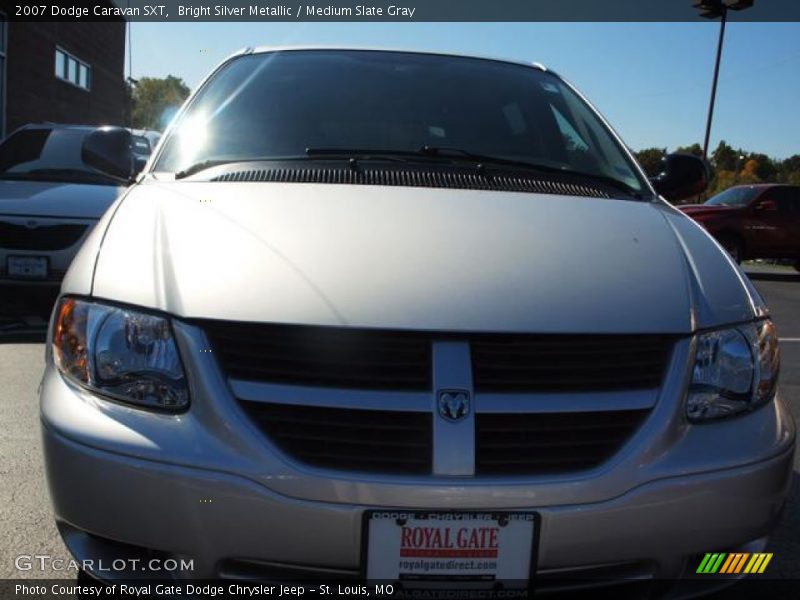 Bright Silver Metallic / Medium Slate Gray 2007 Dodge Caravan SXT