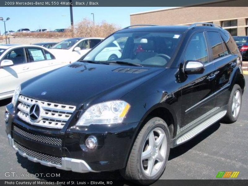 Black / Black 2009 Mercedes-Benz ML 550 4Matic
