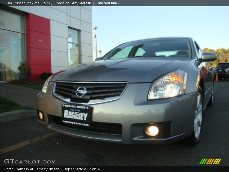 Precision Gray Metallic / Charcoal Black 2008 Nissan Maxima 3.5 SE