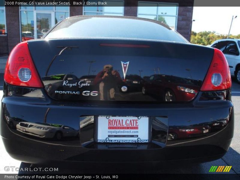 Black / Ebony Black 2008 Pontiac G6 Value Leader Sedan