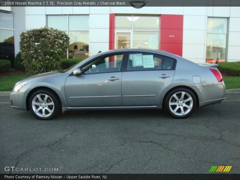 Precision Gray Metallic / Charcoal Black 2008 Nissan Maxima 3.5 SE