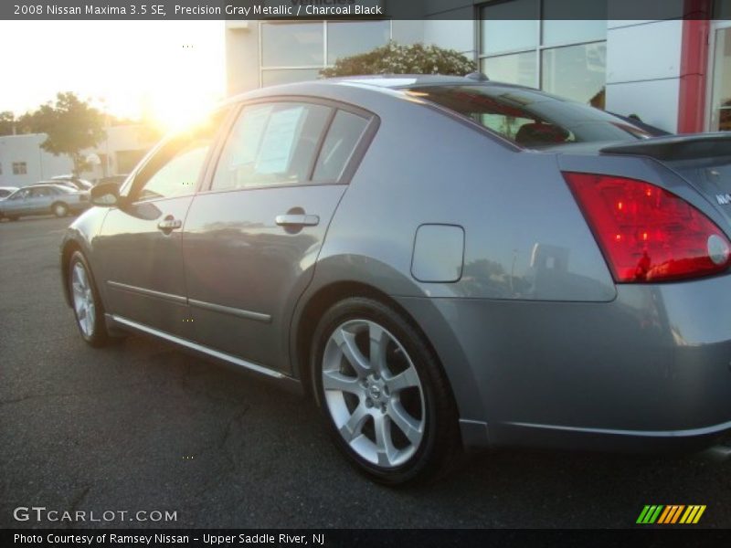 Precision Gray Metallic / Charcoal Black 2008 Nissan Maxima 3.5 SE