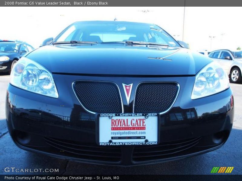Black / Ebony Black 2008 Pontiac G6 Value Leader Sedan
