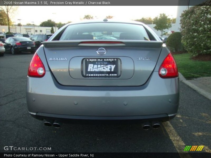Precision Gray Metallic / Charcoal Black 2008 Nissan Maxima 3.5 SE