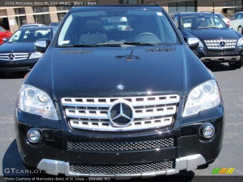 Black / Black 2009 Mercedes-Benz ML 550 4Matic