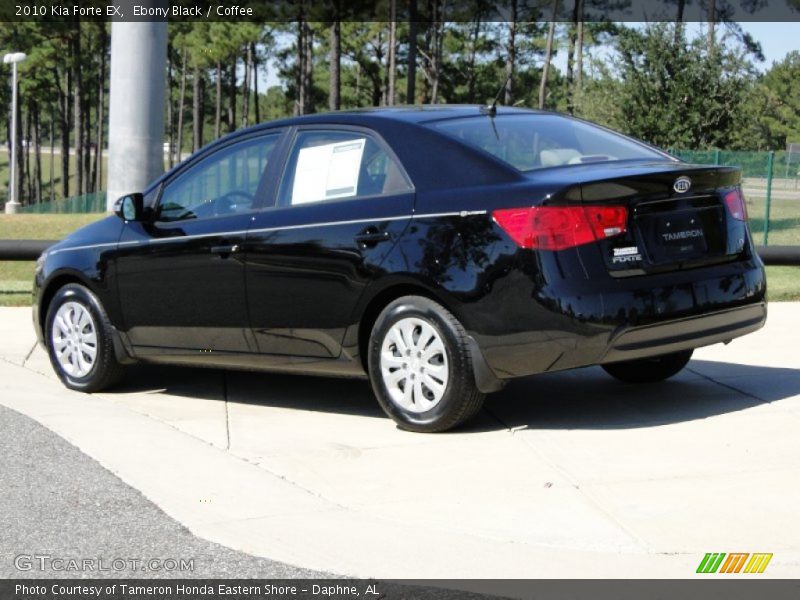 Ebony Black / Coffee 2010 Kia Forte EX