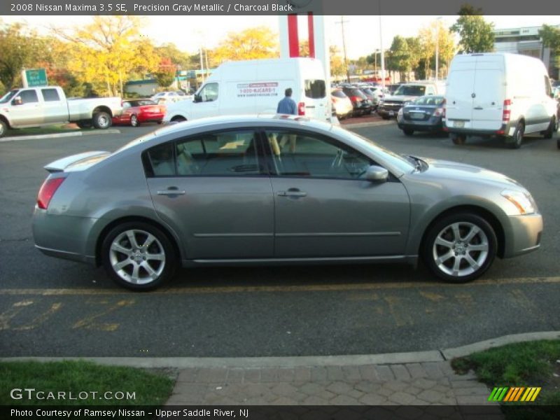 Precision Gray Metallic / Charcoal Black 2008 Nissan Maxima 3.5 SE