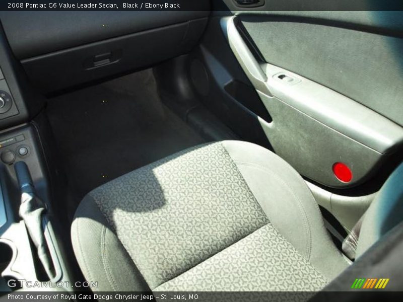Black / Ebony Black 2008 Pontiac G6 Value Leader Sedan
