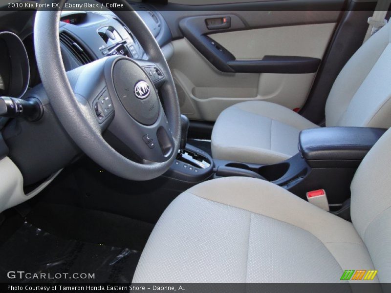 Ebony Black / Coffee 2010 Kia Forte EX