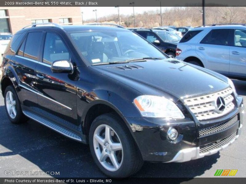 Black / Black 2009 Mercedes-Benz ML 550 4Matic