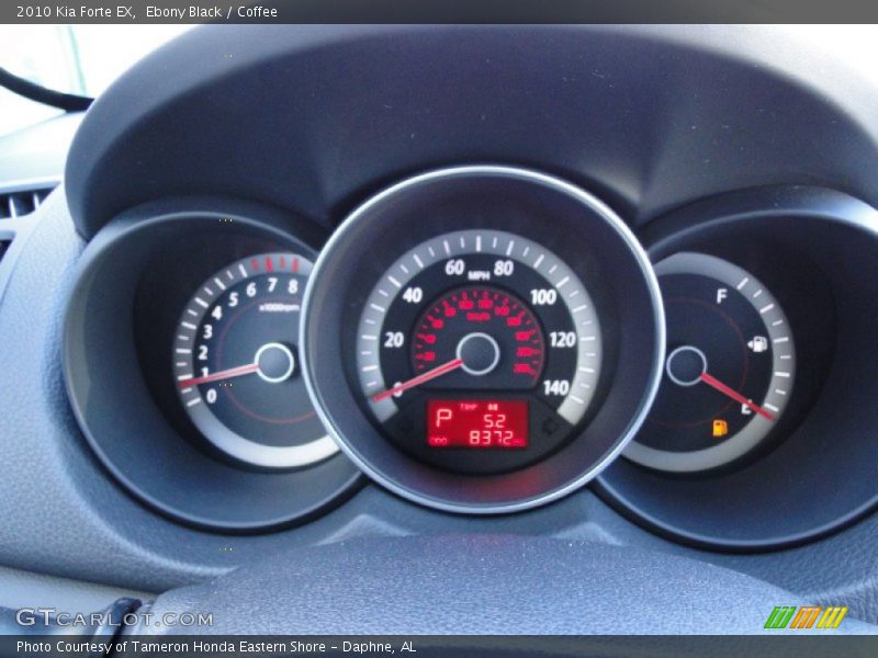 Ebony Black / Coffee 2010 Kia Forte EX