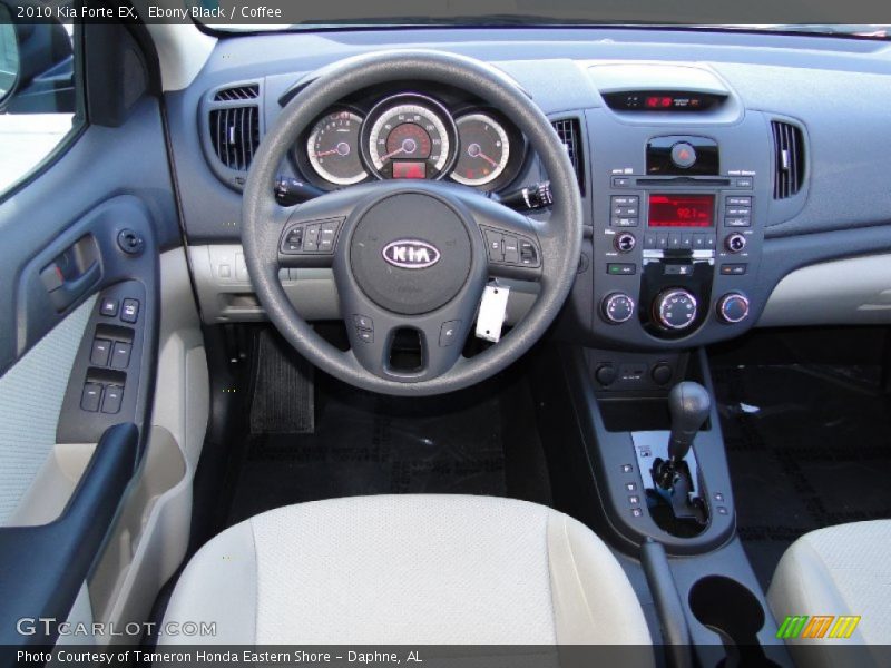 Ebony Black / Coffee 2010 Kia Forte EX